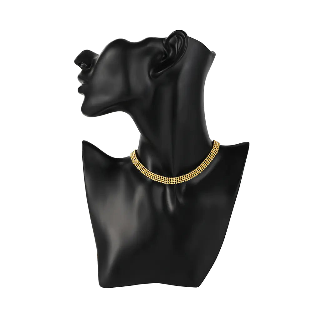 Gold-Plated Women's Neck Chain with Simple Design